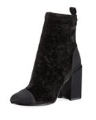 Tache Block-heel Zip Bootie