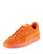 Citi Suede Classic Platform Sneaker, Orange