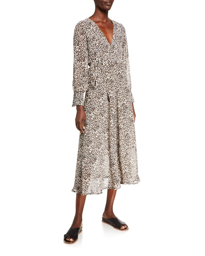 The Viper Leopard-print Maxi Wrap Dress