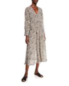 The Viper Leopard-print Maxi Wrap Dress