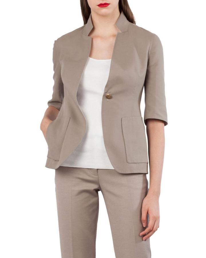 Reversible Mock-neck Jacket