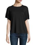 Boxy Short-sleeve Tee, Black
