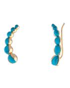Graduated Stone Earring Crawlers