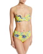Floral-print Hipster Swim Bikini Bottoms