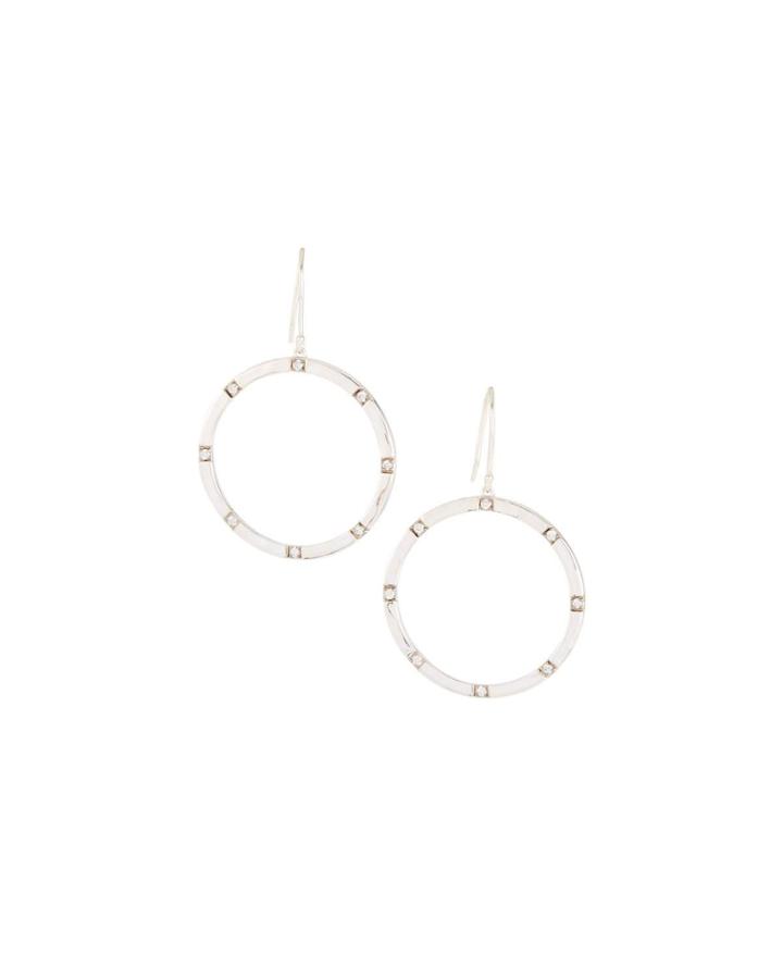Senso Diamond Open Circle Earrings