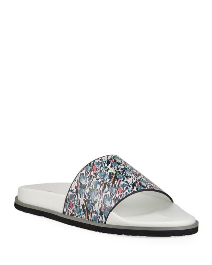 Men's Maxfield Abstract-embossed Leather