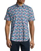 Bahama Trim Fit Printed Short-sleeve Sport