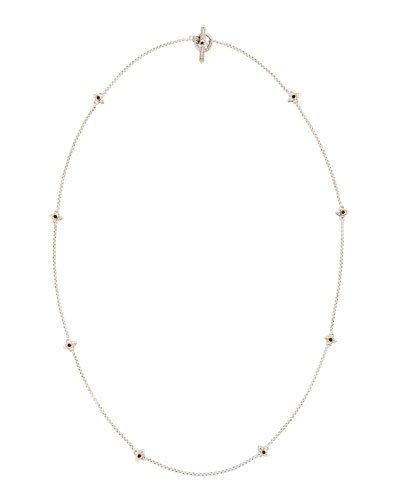 Amphitrite Long Onyx Station Necklace