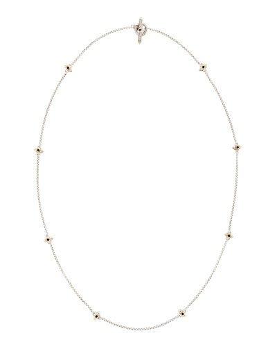 Amphitrite Long Onyx Station Necklace