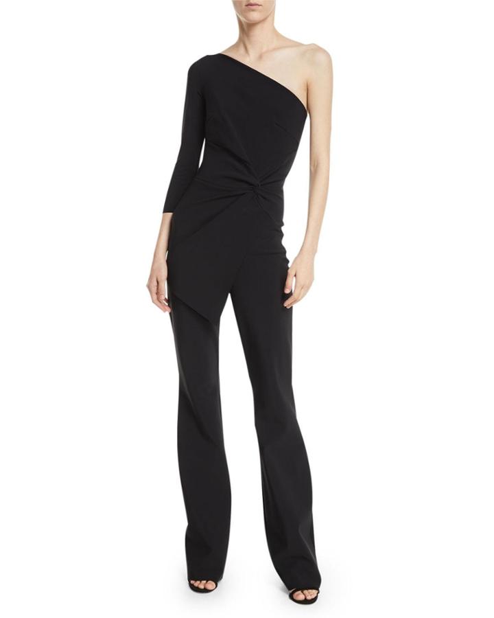 Dounia One-shoulder Knot Jumpsuit