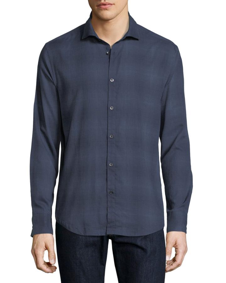 Bond-collar Ombre Cotton
