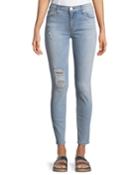 Natalie Tomboy Distressed Ankle Jeans