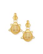 Small Scarab Clip-on Earrings