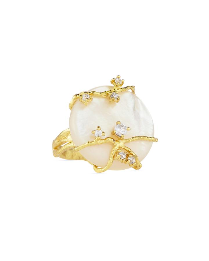 Indulgems Mother-of-pearl Vine Ring, Women's,