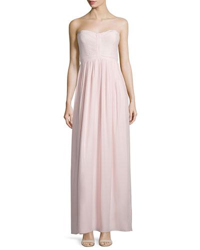 Strapless Sweetheart-neck Gown