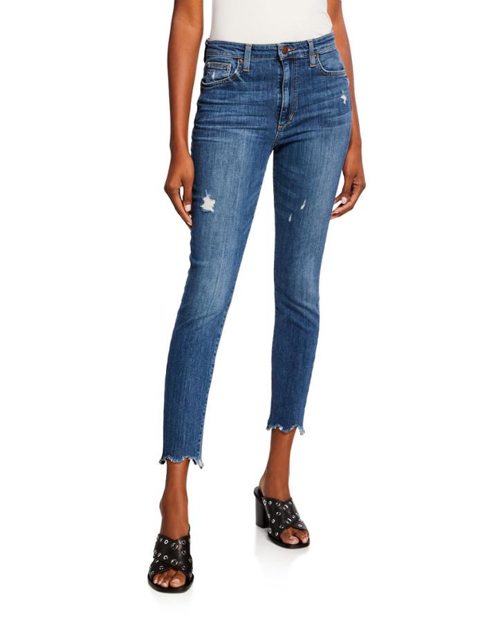 The Charlie Distressed Skinny Jeans W/