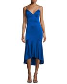 Sleeveless V-neck High-low Cocktail Dress