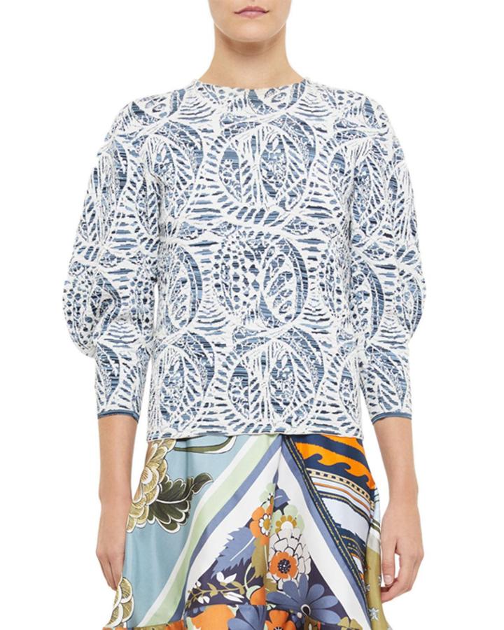 Ceramique Jacquard 3/4-sleeve