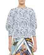 Ceramique Jacquard 3/4-sleeve
