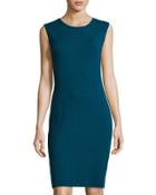 Susana Sleeveless Sheath Dress, Blue