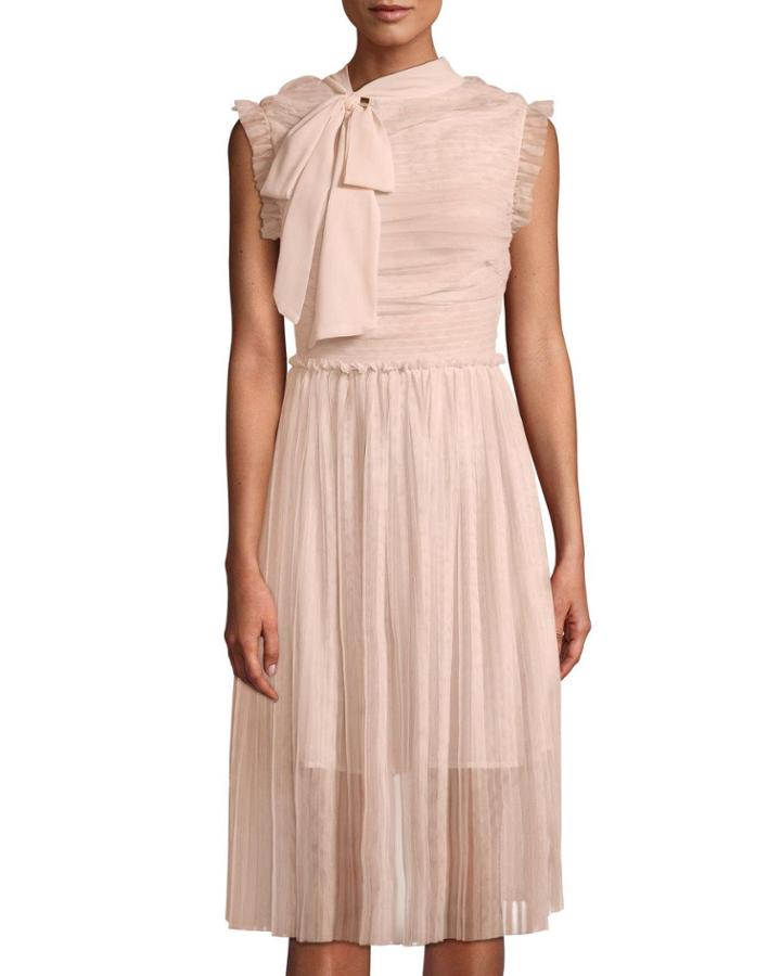 Bow-neck Tulle