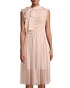 Bow-neck Tulle