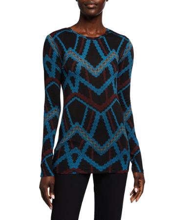 Printed Long-sleeve Second-skin