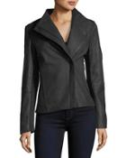 Kelly Asymmetric-zip Peplum