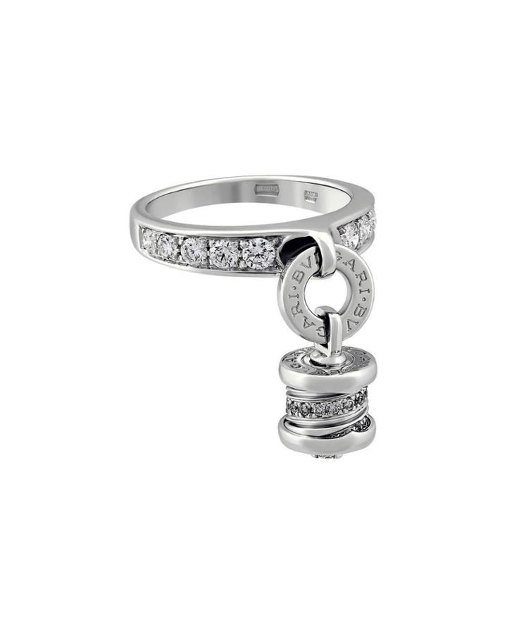 18k B.zero1 Diamond Dangle Ring