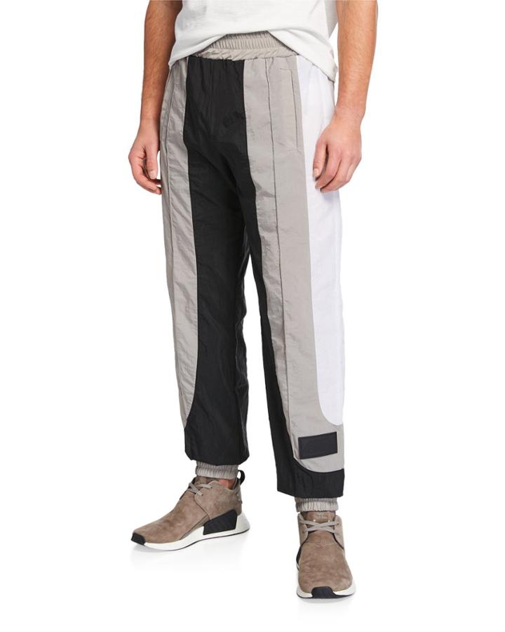 Men's Colorblock Nylon Track Pants