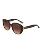 Rounded Cat-eye Acetate Tortoiseshell
