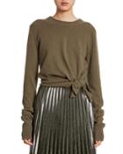 Cashmere Knotted Crewneck