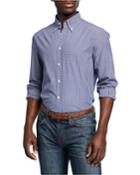 Men's Long-sleeve Mini-check