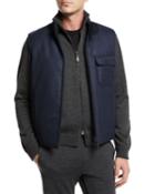 Men's Reversible Zip-front Vest