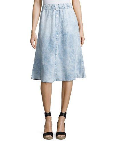 Scaler Denim-style A-line Skirt,