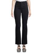 Marilyn Straight-leg Bling-pocket Jeans, Black