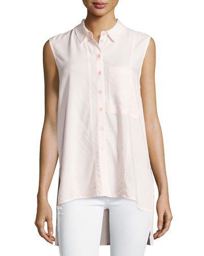 Darby Sleeveless High-low Blouse, Blossom
