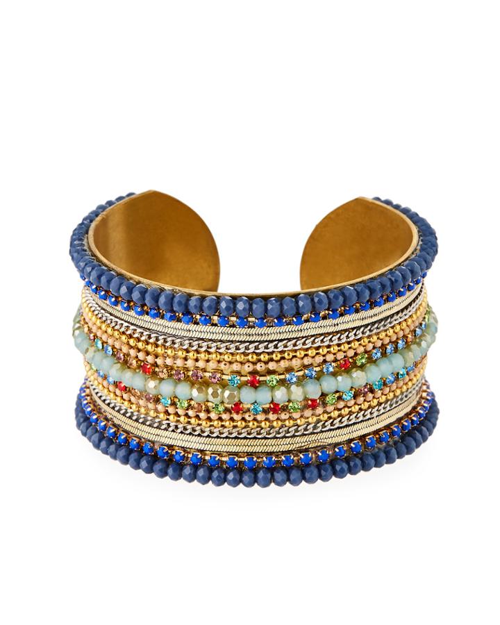 Multi-bead Cuff Bracelet