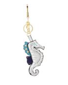 Seahorse Embellished Charm, Gray