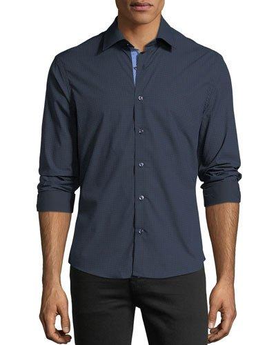 Slim-fit Wear-it-out Textured Navy