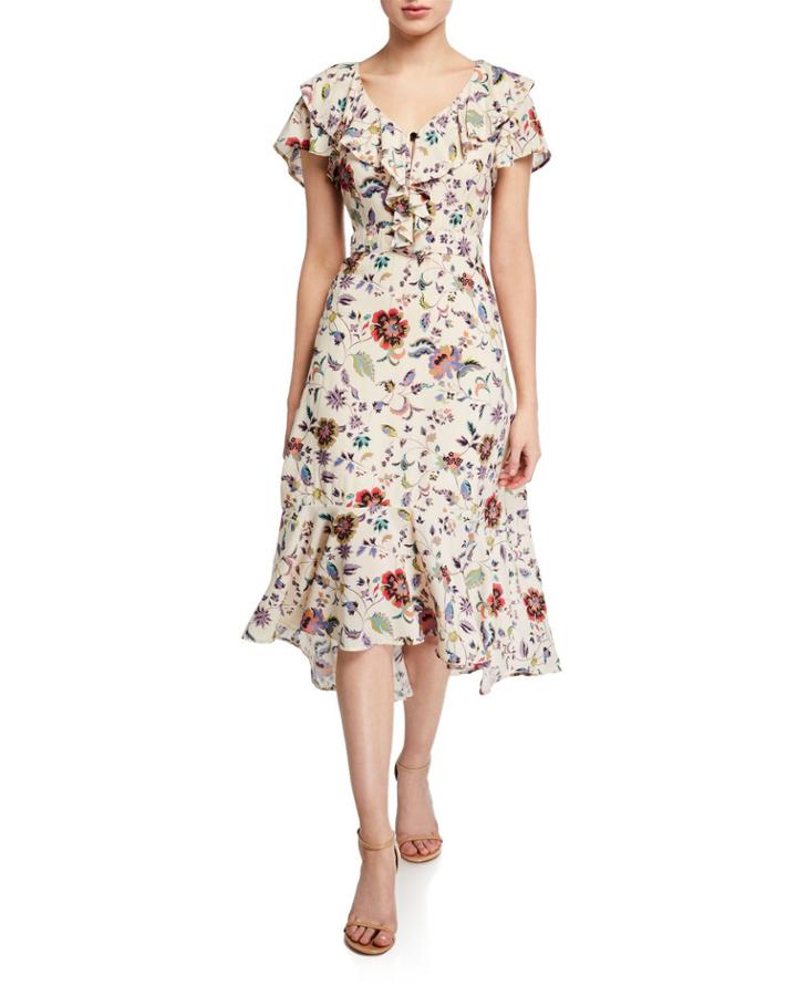 Malmo Floral Ruffle Day Dress