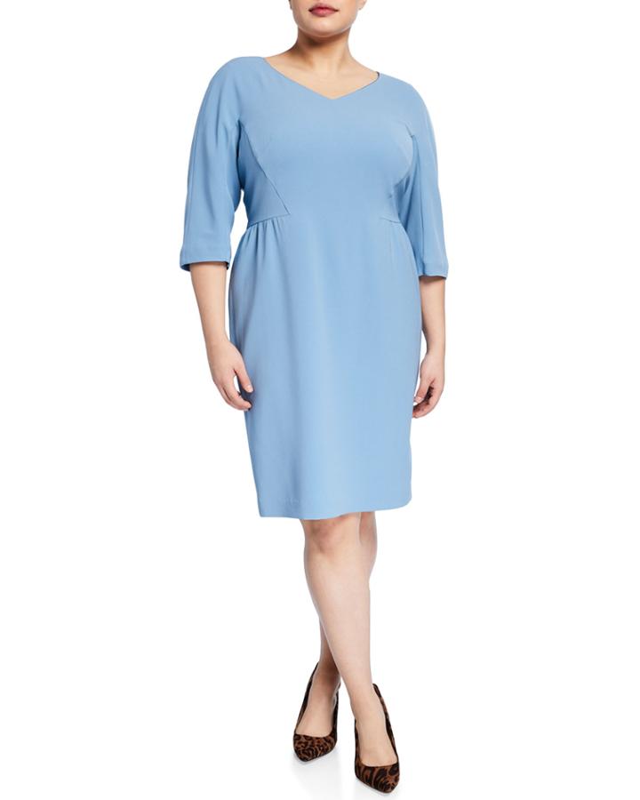 Plus Size Alexia 3/4-sleeve Solid