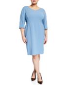 Plus Size Alexia 3/4-sleeve Solid