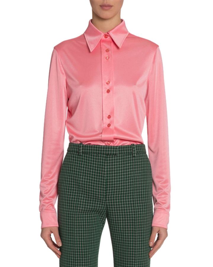 Shiny Jersey Blouse