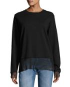 Net-trim Pullover