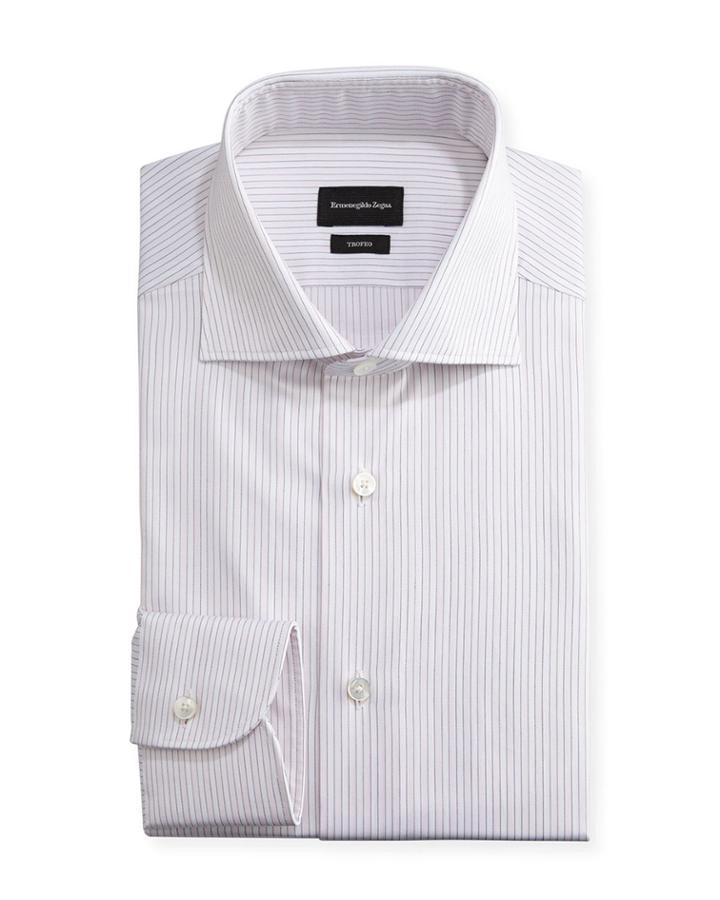 Trofeo&reg; Striped Dress Shirt, Pink/white