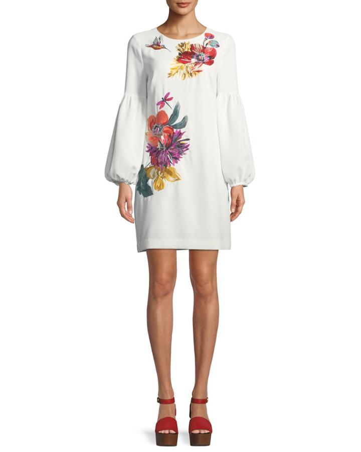 Floral Balloon-sleeve