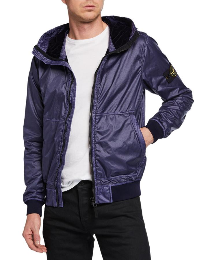 Men's Zip-front Hooded Jacket