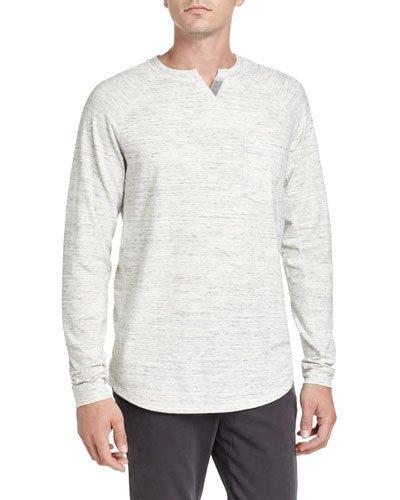 Space-dye Long-sleeve T-shirt, Gray