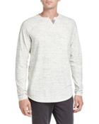 Space-dye Long-sleeve T-shirt, Gray